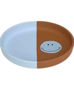 Lässig siliconen bord happy rascals smile sky blue, siliconen bord, happy rascals, smile, smiley, blauw, kinderbord, siliconen, smile sky blue, lässig, wonderzolder.nl