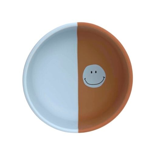 Lässig siliconen kom happy rascals smile sky blue, siliconen kom, happy rascals, smile, smiley, blauw, kinder kommetje, siliconen, smile sky blue, lässig, wonderzolder.nl