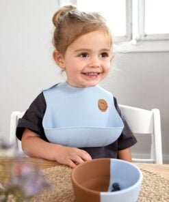 Lässig siliconen kom happy rascals smile sky blue, siliconen kom, happy rascals, smile, smiley, blauw, kinder kommetje, siliconen, smile sky blue, lässig, wonderzolder.nl