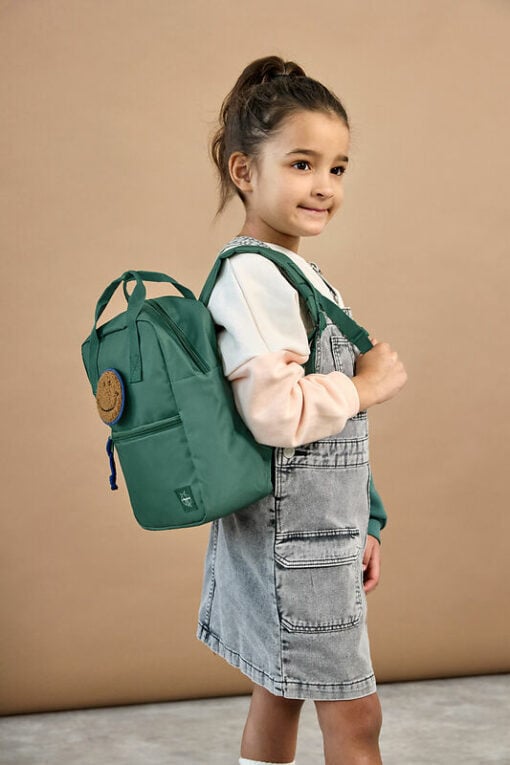 Lässig Mini Square backpack little gang dark green, kindertas, rugtas, rugzak, lässig, Mini Square Backpack Little Gang, wonderzolder.nl