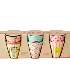 RICE bekerset funky prints small, funky prints, bekerset, small cup, beker, kinderbeker, giftset, RICE, wonderzolder.nl