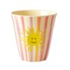 Rice beker funky sun, medium cup, beker, kinderbeker, melamine, RICE, wonderzolder.nl