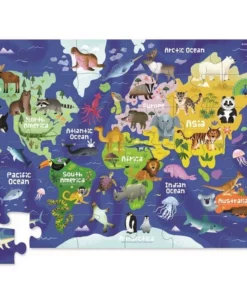 Crocodile Creek puzzel mijn eerste wereldkaart, vloerpuzzel, legpuzzel, puzzel, mijn eerste wereldkaart, first map, wereldkaart, crocodile creek, wonderzolder.nl