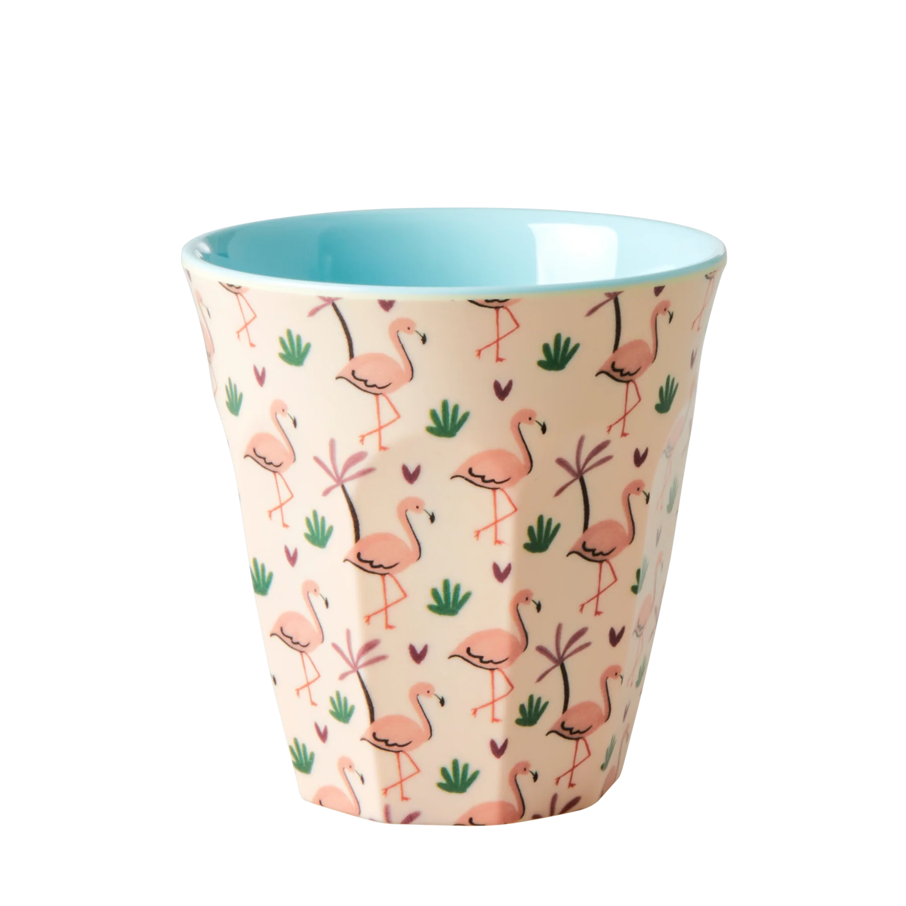Rice beker Funky Flamingo small, melamine, small cup, kinderbeker, beker, flamingo, RICE, wonderzolder.nl
