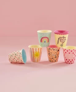 RICE bekerset funky prints small, funky prints, bekerset, small cup, beker, kinderbeker, giftset, RICE, wonderzolder.nl