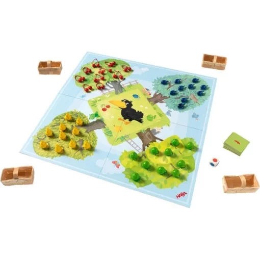 Haba Boomgaard, gezelschapsspel, spel, familiespel, boomgaard, haba, wonderzolder.nl