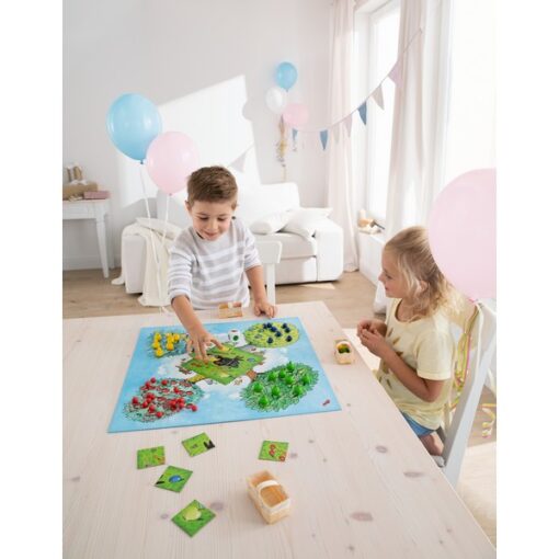 Haba Boomgaard, gezelschapsspel, spel, familiespel, boomgaard, haba, wonderzolder.nl