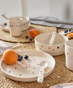 Lassig serviesset little mateys spice orange, serviesset, kinderservies, giftset, little mateys, lassig, kraamcadeau, wonderzolder.nl