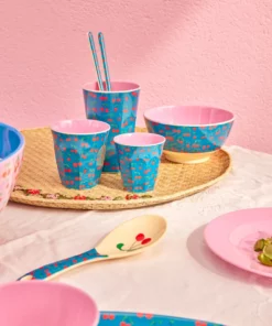Rice beker cherry love large, cherry love, beker, melamine, large cup, kinderservies, rice, wonderzolder.nl