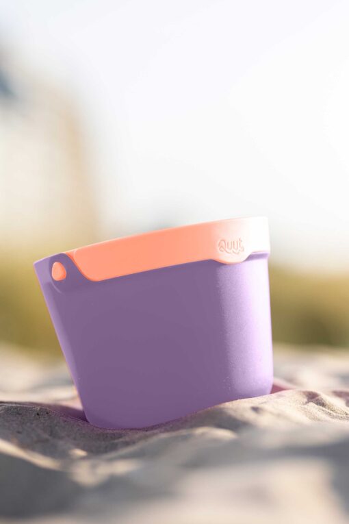 Quut Bucki Lavender, emmer, zeef, lavendel, paars, oranje, geel, strandspeelgoed, buitenspeelgoed, quut, wonderzolder.nl