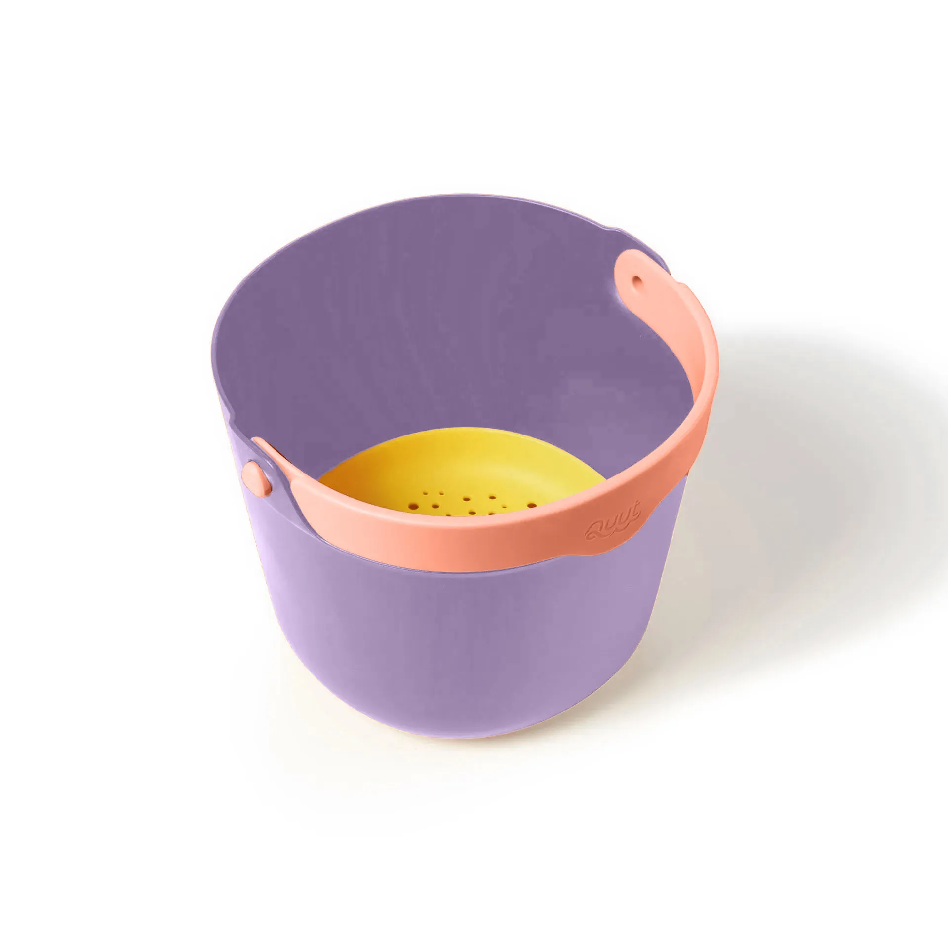 Quut Bucki Lavender, emmer, zeef, lavendel, paars, oranje, geel, strandspeelgoed, buitenspeelgoed, quut, wonderzolder.nl