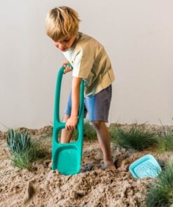 Quut Scoppi Lagoon, strandspeelgoed, buitenspeelgoed, schep, zeef, scoppi, lagoon, groen, blauw, quut, wonderzolder.nl