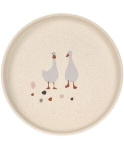 Lassig bord Tiny Farmer Goose Nature, kinderbord, babybord, kinderservies, goose, ganzen, tiny farmer, nature, naturel, lassig, wonderzolder.nl