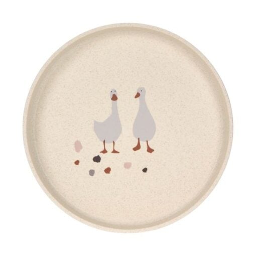 Lassig bord Tiny Farmer Goose Nature, kinderbord, babybord, kinderservies, goose, ganzen, tiny farmer, nature, naturel, lassig, wonderzolder.nl