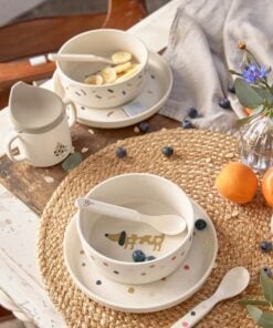 Lassig Kom Little Mateys Spicy Orange, kinderservies, kommetje, little mateys, spice orange, hondje, lassig, wonderzolder.nl