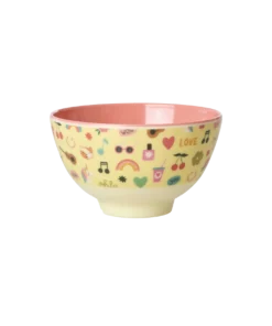 RICE kommetje Unicorn Love, melamine, kinderservies, kommetje, meisje, unicorn, love, rice, wonderzolder.nl