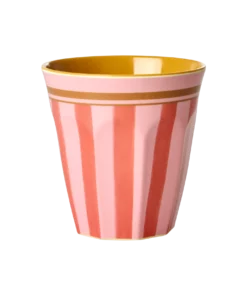 RICE beker organic stripes, melamine, beker, cup medium, kinderbeker, servies, organic stripes, rice, wonderzolder.nl
