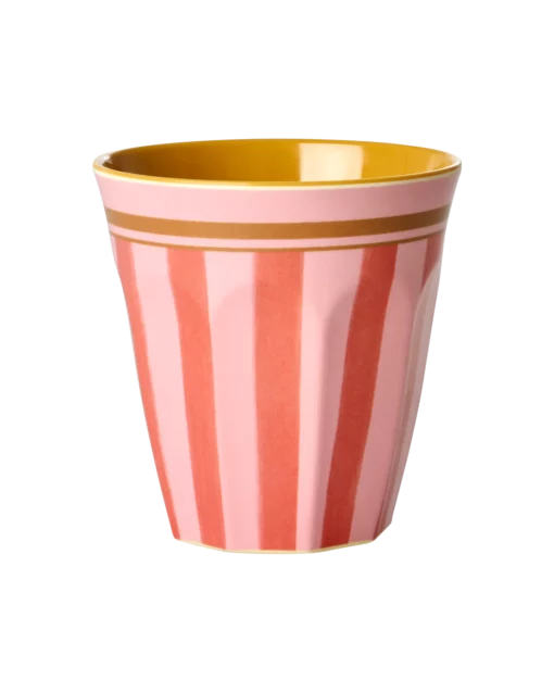 RICE beker organic stripes, melamine, beker, cup medium, kinderbeker, servies, organic stripes, rice, wonderzolder.nl
