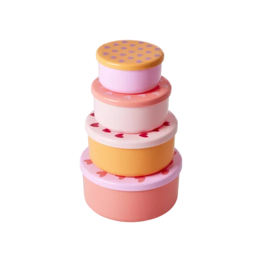 RICE ronde vershoudbakjes, hartjes, vershoudbakjes, lunchbox, roze, rice, wonderzolder.nl