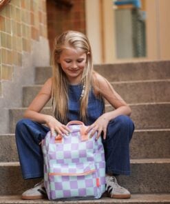 Engelpunt rugzak Yummy Lilac, rugzak, rugtas, schooltas, lila, mint, yummy lilac, engelpunt, wonderzolder.nl