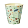 RICE beker Sports, melamine cup, medium, beker, kinderbeker, sport, sports, jongens, rice, wonderzolder.nl