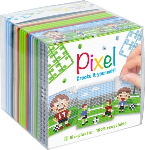 Pixel kubus voetbal 29007