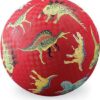 Crocodile Creek Playball 18cm kleine voetbal | Dino Red