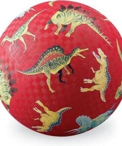 Crocodile Creek Playball 18cm kleine voetbal | Dino Red