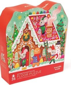 Peperkoeken huisje puzzel met kerst - Crocodile Creek
