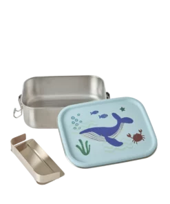 RICE lunchbox Blue Ocean, lunchbox, broodtrommel, blue, blauw, ocean, zeedieren, rice, wonderzolder.nl