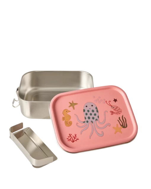 RICE lunchbox Coral Ocean, lunchbox, broodtrommel, coral, koraal, ocean, zeedieren, rice, wonderzolder.nl