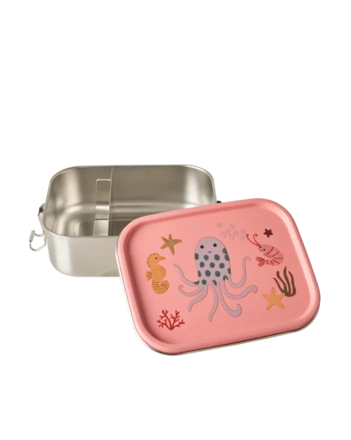 RICE lunchbox Coral Ocean, lunchbox, broodtrommel, coral, koraal, ocean, zeedieren, rice, wonderzolder.nl