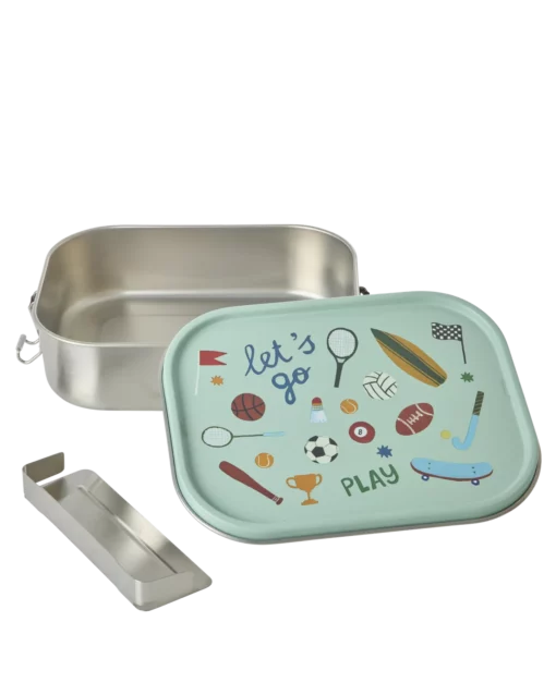 RICE Lunchbox sports, lunchbox, broodtrommel, sport, blauw, basisschool, rice, wonderzolder.nl