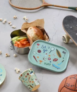 RICE Lunchbox sports, lunchbox, broodtrommel, sport, blauw, basisschool, rice, wonderzolder.nl
