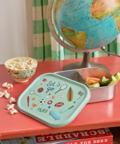 RICE Lunchbox sports, lunchbox, broodtrommel, sport, blauw, basisschool, rice, wonderzolder.nl