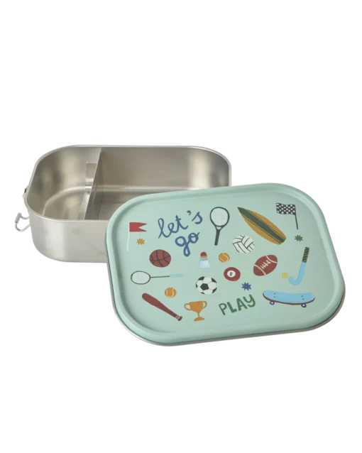 RICE Lunchbox sports, lunchbox, broodtrommel, sport, blauw, basisschool, rice, wonderzolder.nl