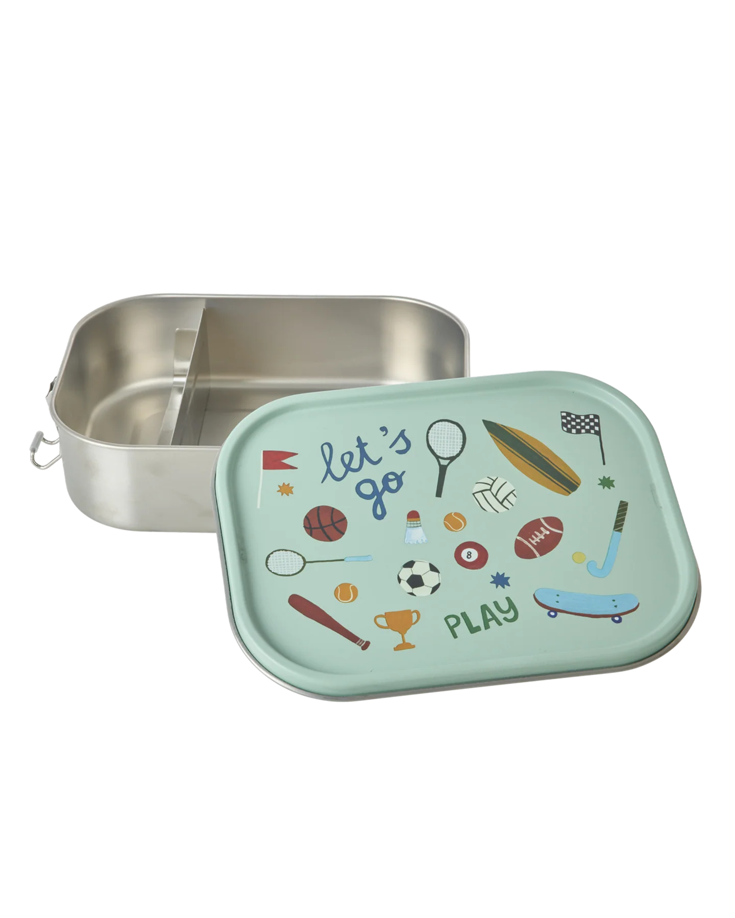 RICE Lunchbox sports, lunchbox, broodtrommel, sport, blauw, basisschool, rice, wonderzolder.nl
