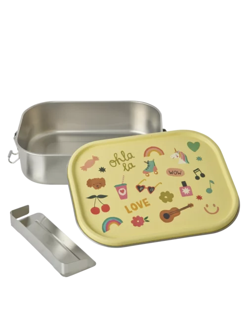 RICE lunchbox unicorn love, roestvrij staal, lunchbox, broodtrommel, unicorn, love, rice, wonderzolder.nl