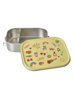 RICE lunchbox unicorn love, roestvrij staal, lunchbox, broodtrommel, unicorn, love, rice, wonderzolder.nl