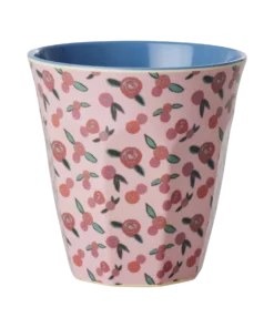 Rice beker a rose is a rose, medium cup, melamine, beker, kinderbeker, rose, a rose is a rose, rice, wonderzolder.nl
