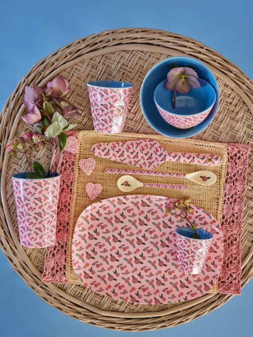 Rice beker a rose is a rose, medium cup, melamine, beker, kinderbeker, rose, a rose is a rose, rice, wonderzolder.nl