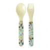 RICE bestek fun fair mint, lepel, vork, bestek, kinderservies, melamine, fun fair, mint, blauw, rice, wonderzolder.nl