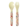 RICE bestek fun fair pink, lepel, vork, bestek, kinderservies, melamine, fun fair, pink, roze, rice, wonderzolder.nl