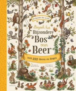 Bezoek het bijzondere bos van beer, zoekboek, kijkboek, voorleesboek, prentenboek, lemniscaat, wonderzolder.nl