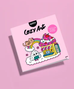 OMY cozy kleurboek kawaii, kleurboek, kawaii, cozy, kleuren, tekenen, kleurplaat, omy, wonderzolder.nl