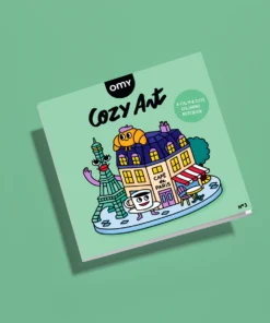 OMY cozy kleurboek paris, kleurboek, parijs, cozy, kleuren, tekenen, kleurplaat, omy, wonderzolder.nl