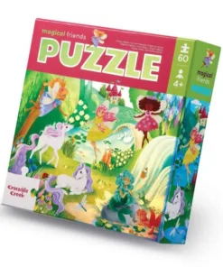 Crocodile Creek holografische puzzel magische vrienden, 60 stukjes, puzzel, legpuzzel, vloerpuzzel, magische vrienden, holografische puzzel, crocodile creek, wonderzolder.nl
