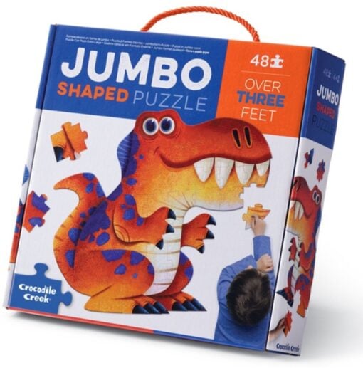 Crocodile Creek jumbo puzzel dinosaurus, jumbo puzzel, vloerpuzzel, legpuzzel, dinosaurus, jumbo, crocodile creek, wonderzolder.nl