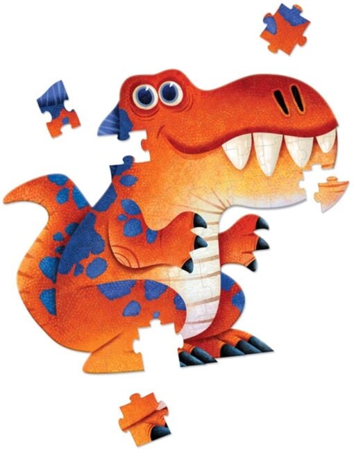 Crocodile Creek jumbo puzzel dinosaurus, jumbo puzzel, vloerpuzzel, legpuzzel, dinosaurus, jumbo, crocodile creek, wonderzolder.nl