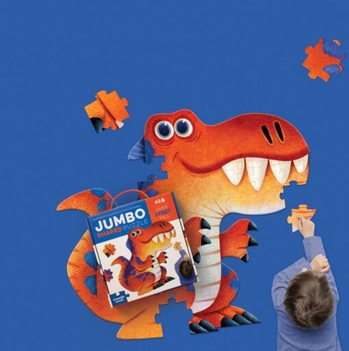Crocodile Creek jumbo puzzel dinosaurus, jumbo puzzel, vloerpuzzel, legpuzzel, dinosaurus, jumbo, crocodile creek, wonderzolder.nl